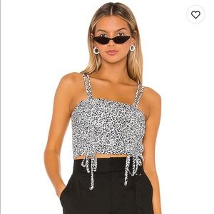 Superdown Zariah Drawstring Top NWT